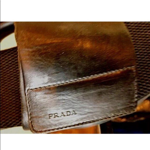 MENS PRADA BLSCK SANDALS 8.5 - Picture 2 of 8